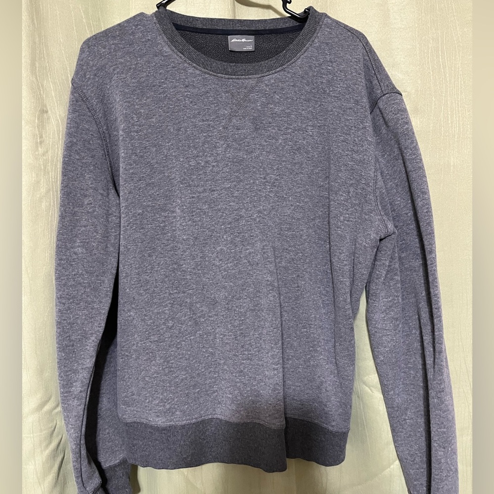 Eddie Bauer fleece lined thermal sweatshirt